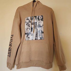 Taylor Swift Eras Tour Beige Hoodie